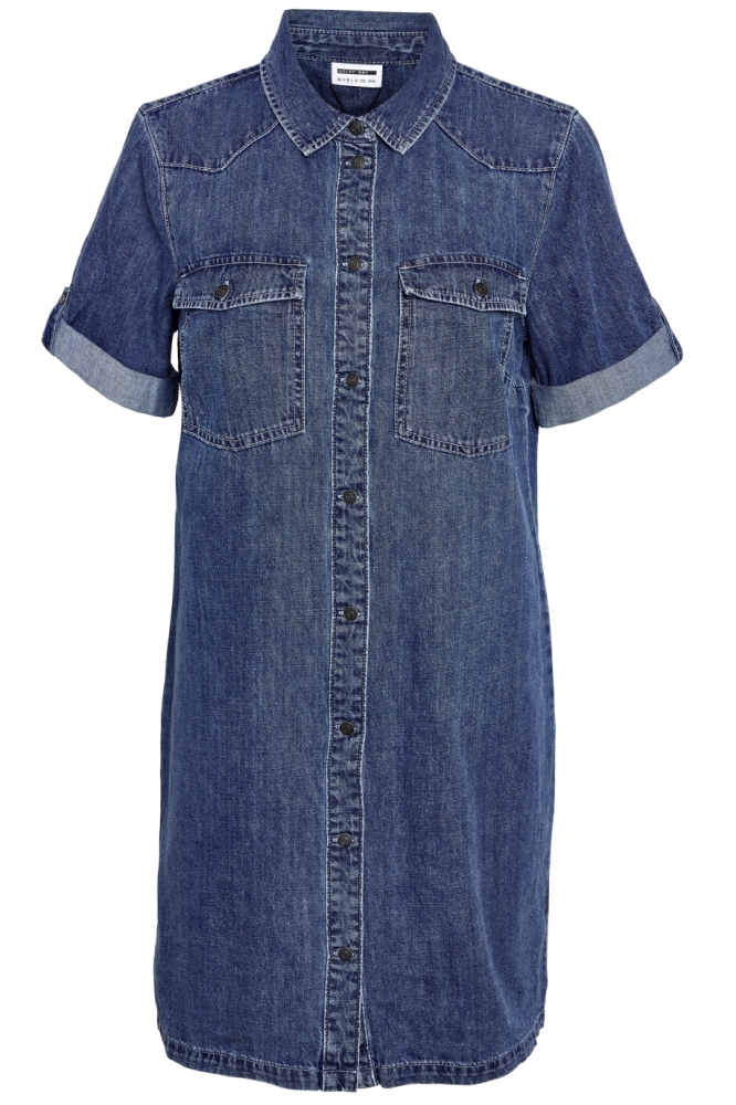NMNEW SIGNE S/S DENIM DRESS WG002MB 27030040 Medium Blue Denim